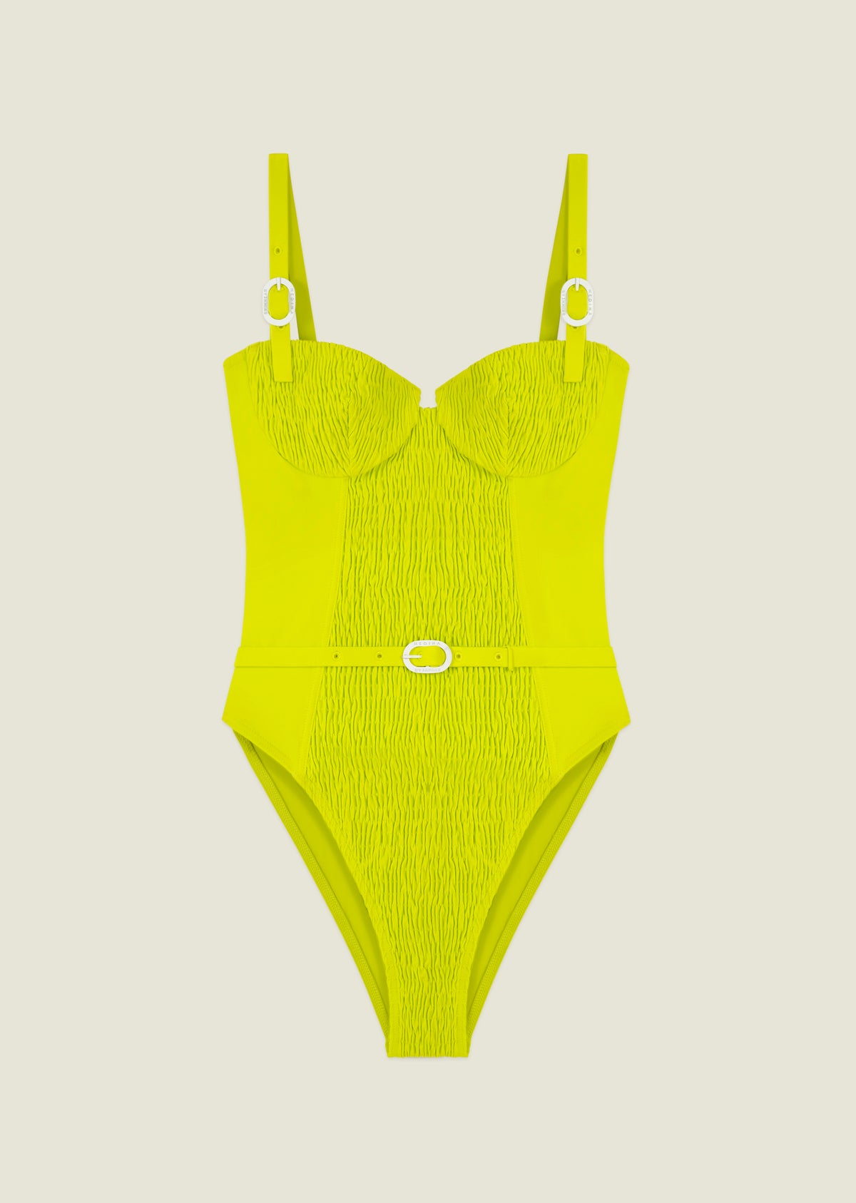 Anemona - Beat - One-piece Swimsuit - green - neon