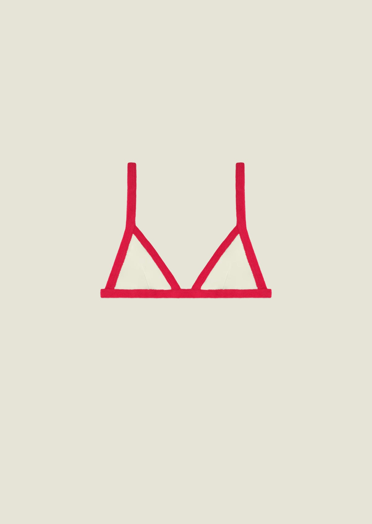 Sunkiss - Top - Ivory / Red