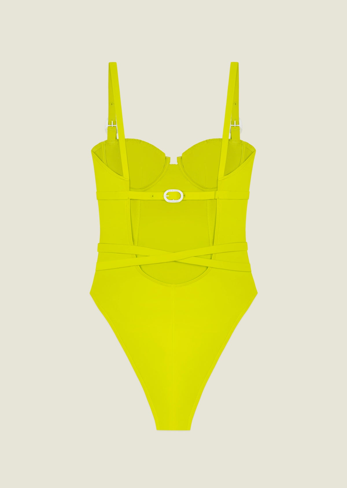 Anemona - Beat - One-piece Swimsuit - green - neon