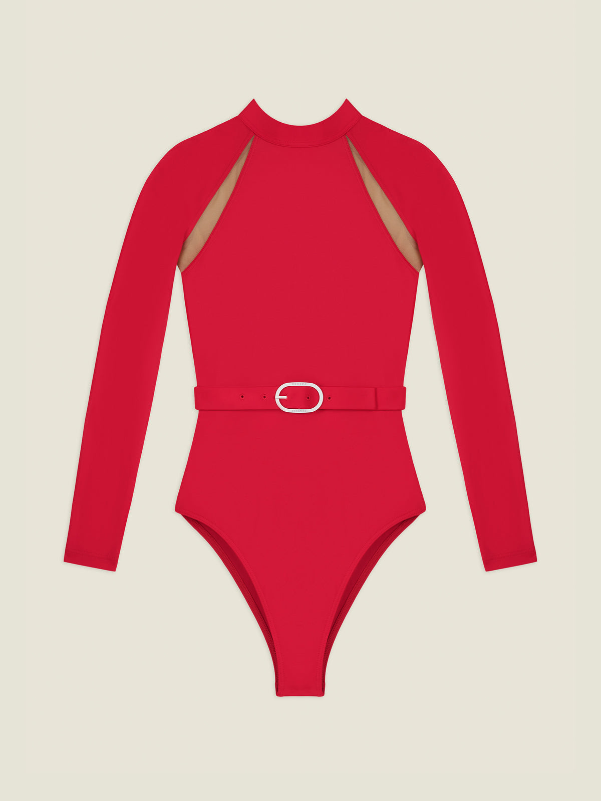 Tide Long Sleeve - Sporting Red - One-piece Swimsuit
